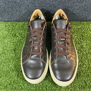 Greats Brooklyn Royale Casual Sneakers Mens Size 10 Brown Leather Italy Designer